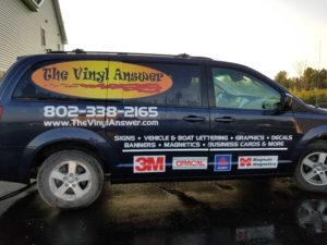 vehicle lettering Vermont
